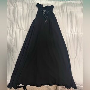 Black Halter Cocktail Dress